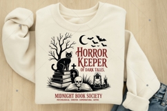 Horror Midnight Book Club Society PNG SVG, Vintage Halloween Product Image 4