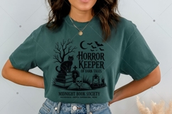 Horror Midnight Book Club Society PNG SVG, Vintage Halloween Product Image 3
