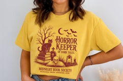 Horror Midnight Book Club Society PNG SVG, Vintage Halloween Product Image 5