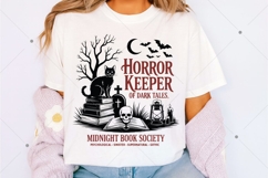Horror Midnight Book Club Society PNG SVG, Vintage Halloween Product Image 2