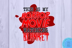 Horror Movie Blanket Svg Halloween Svg Horror Movie Svg DXF Product Image 2