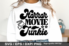 Horror Movie Junkie SVG - Funny Horror Valentine's Day Desig Product Image 1