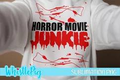 Horror Movie Sublimation Horror Movie Junkie Sublimation PNG Product Image 1