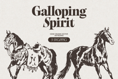 Galloping Horse Spirit Sketches Product Image 1
