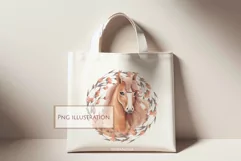 Horse Floral illustration | PNG Sublimation design Product Image 3