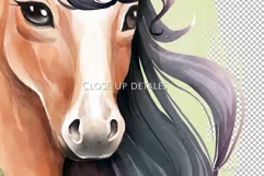 Horse Floral illustration | PNG Sublimation design Product Image 3