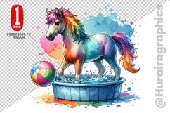 Cute Horse Clipart - PNG File Product Image 1