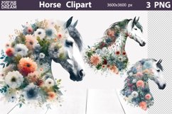 Farm Animals Flowers Bundle | Double Exposure Sublimation Product Image 9