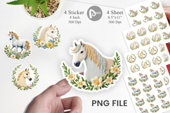 Horse Embroidery Sticker Product Image 1