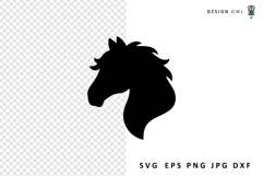 Horse silhouette cut file for cricut