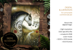 Fantasy Horse On Meadow Illustration Product Image 1