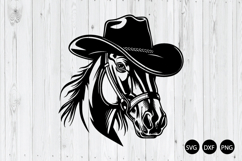 Horse In A Cowboy Hat SVG, Horse SVG, Western SVG Product Image 1