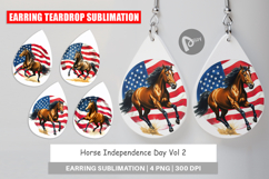 Earring Horse 4th of July Product Image 1