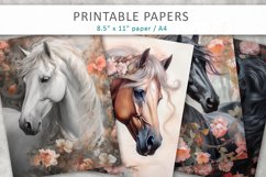 Horse Junk Journal Printable Papers Product Image 1
