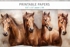 Horses Junk Journal Digital Papers Product Image 1