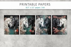 Horses Junk Journal Digital Papers Product Image 2