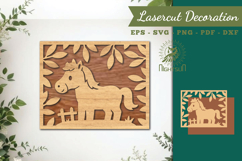 Horse Lasercut Decoration SVG Product Image 1