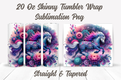 Horse Tumbler Wrap, Floral Tumbler PNG, Western Tumbler Wrap Product Image 2