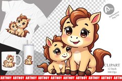 Horse Mother&#039;s Day Clipart Product Image 1