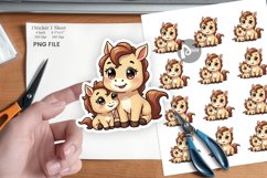 Horse Mother&#039;s Day Sticker Product Image 1