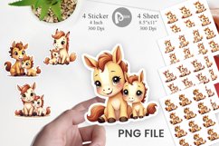 Horse Mother&#039;s Day Sticker Product Image 1