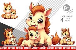 Horse Mother&#039;s Day Clipart Product Image 1