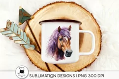 brown horse shown on a mug