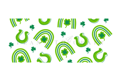 st patricks day themed Libbey glass can wrap design featuring loving style artwork available as digital files ready to download for crafting and decor projects