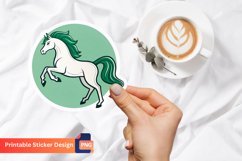 Horse Sticker, Animal Sticker, Horse Lover Gift Sticker Product Image 1