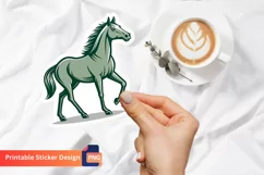 Horse Sticker, Animal Sticker, Horse Lover Gift Sticker Product Image 1