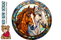 Stain Glass Horse Sublimation design Product Image 1