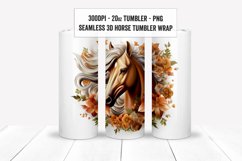 3D Horse Tumbler Wraps, 3D Horse Sublimation Tumbler Wraps Product Image 6