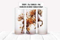 3D Horse Tumbler Wraps, 3D Horse Sublimation Tumbler Wraps Product Image 5