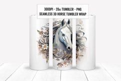 3D Horse Tumbler Wraps, 3D Horse Sublimation Tumbler Wraps Product Image 4