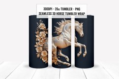 3D Horse Tumbler Wraps, 3D Horse Sublimation Tumbler Wraps Product Image 3