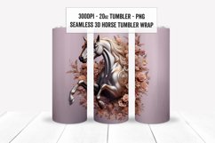 3D Horse Tumbler Wraps, 3D Horse Sublimation Tumbler Wraps Product Image 16