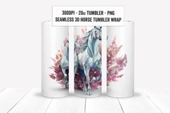 3D Horse Tumbler Wraps, 3D Horse Sublimation Tumbler Wraps Product Image 15