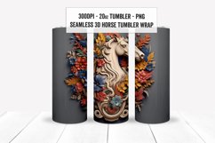 3D Horse Tumbler Wraps, 3D Horse Sublimation Tumbler Wraps Product Image 9