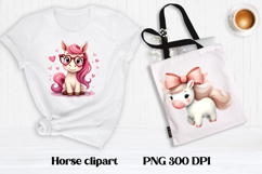 Cute horse clipart | Farm animal sublimation | Horse PNG Product Image 1
