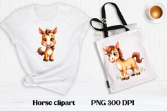 Cute horse clipart | Farm animal sublimation | Horse PNG Product Image 1