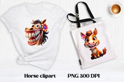 Cute horse clipart | Farm animal sublimation | Horse PNG Product Image 1