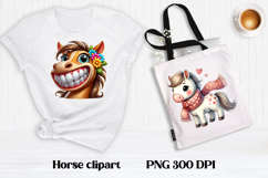 Cute horse clipart | Farm animal sublimation | Horse PNG Product Image 1