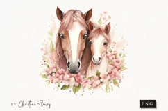 Mommy and Me Horse PNG | Spring PNG Product Image 1