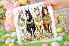 Horses Easter PNG, Happy Easter PNG, Easter Egg PNG, Bunny Product Image 1