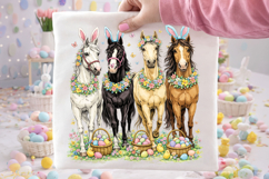 Horses Easter PNG, Happy Easter PNG, Easter Egg PNG, Bunny Product Image 2