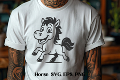 Funny horse SVG | Animal SVG | Horse silhouette Product Image 1