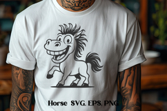 Funny horse SVG | Animal SVG | Horse silhouette Product Image 1