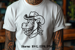 Funny horse SVG | Animal SVG | Horse silhouette Product Image 1