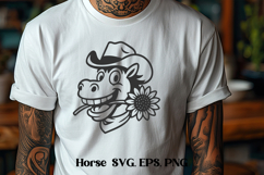 Funny horse SVG | Animal SVG | Horse silhouette Product Image 1