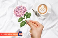 Hortensia Flower Sticker,Tropical Flower Sticker Product Image 1